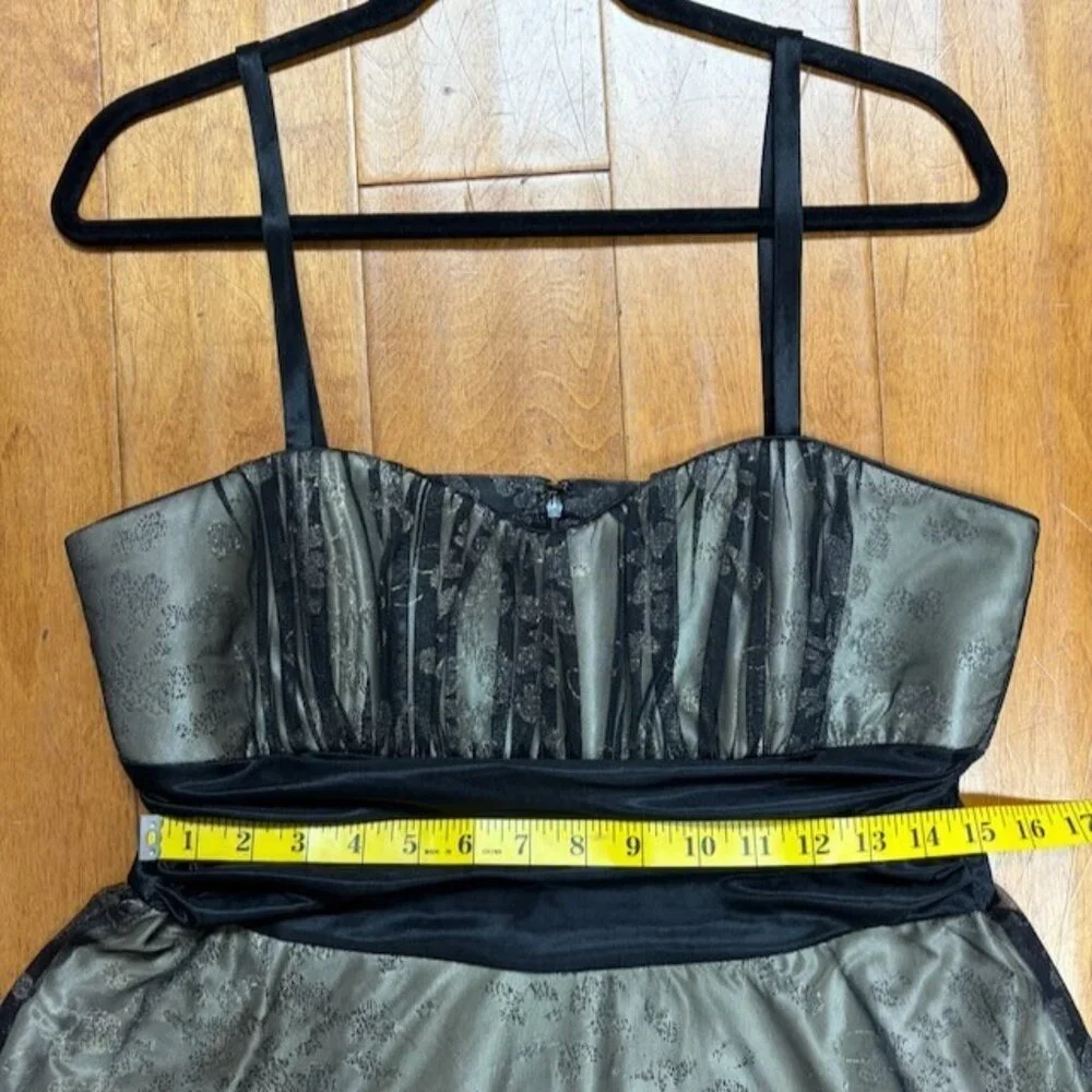 R&M Richards Women Y2K Babydoll Whimsigoth Dress Size 14 Holiday Going Out Party